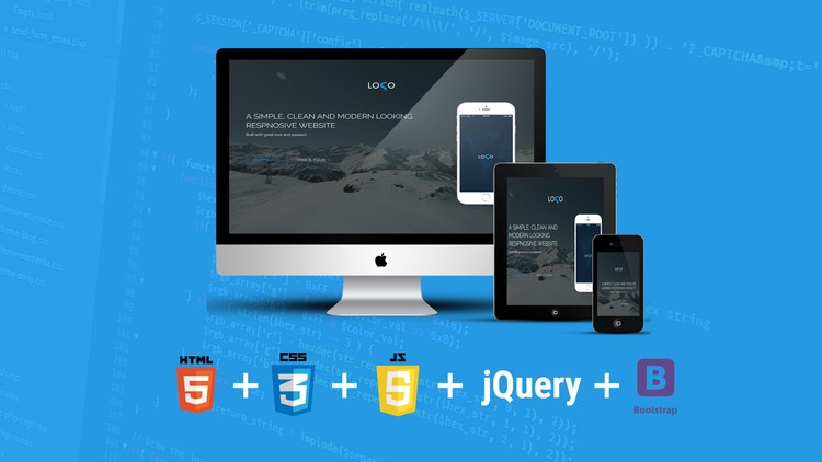Free Build Responsive Website Using HTML5, CSS3, JS And Bootstrap Tutorial Discounted