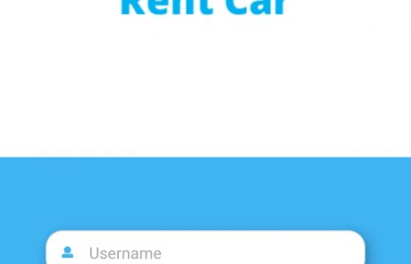 Car Rental App Landing Screen