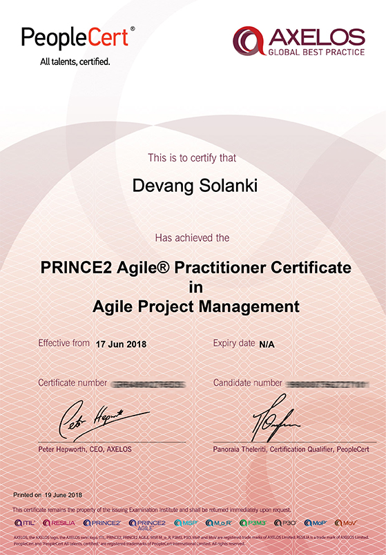 PRINCE2 Agile® Practitioner Certificate in Agile Project Management